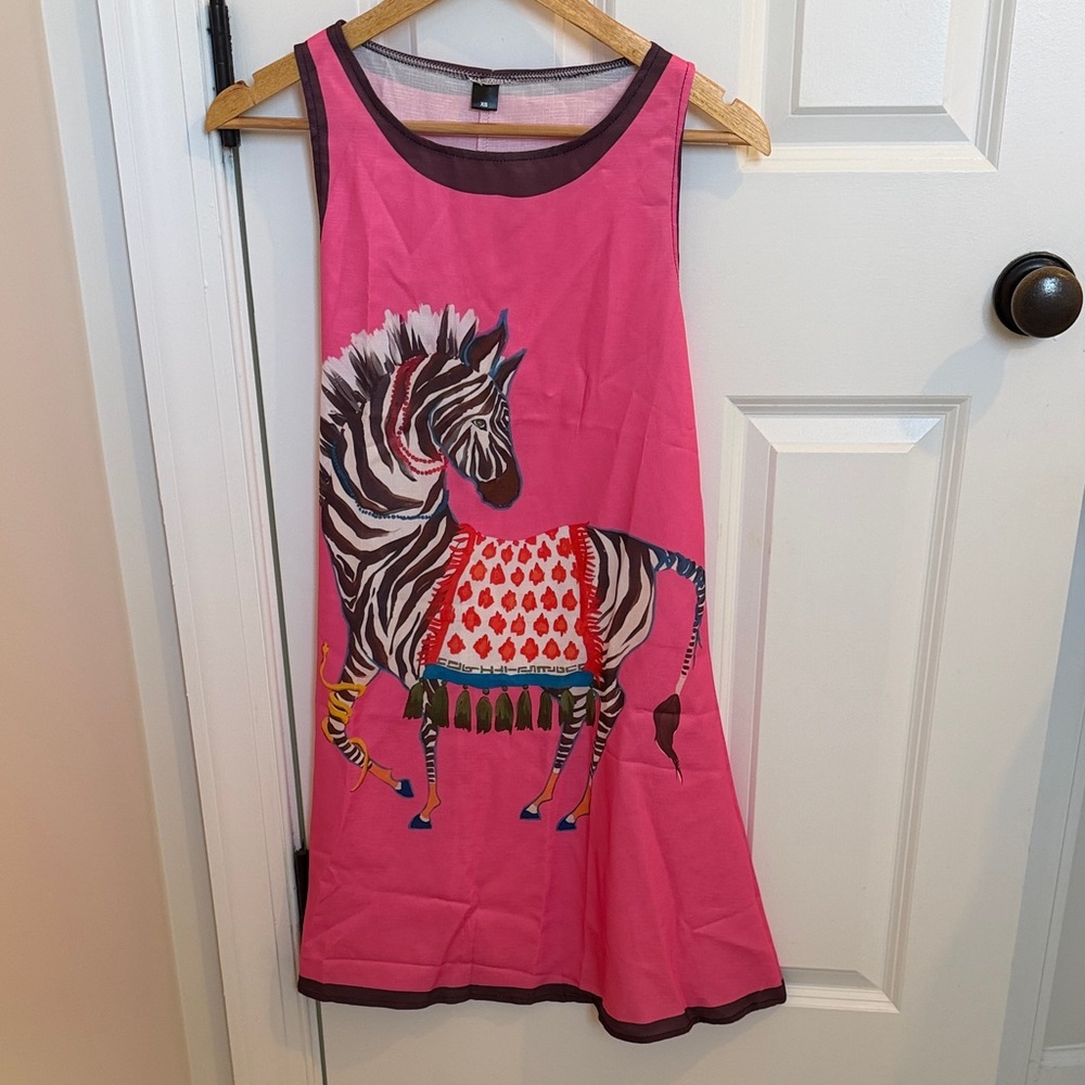 Trendy Zebra Sleeveless Dress